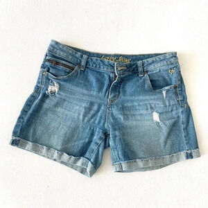 Justice women’s beamed blue short jeans size 16 1/2